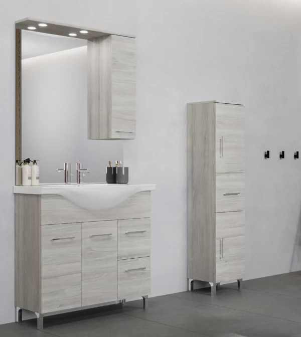 Colonna bagno venere cm.34x36x150h rovere grigio - immagine 2