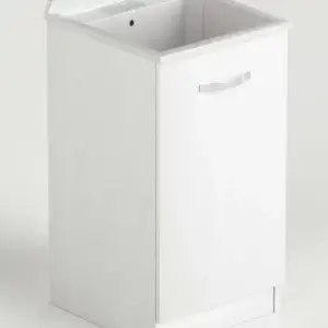 Lavatoio da 47 in kit bianco frassinato Laundry